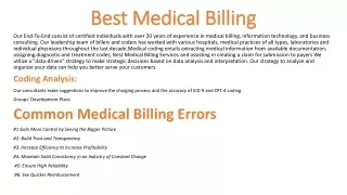 best medical billing