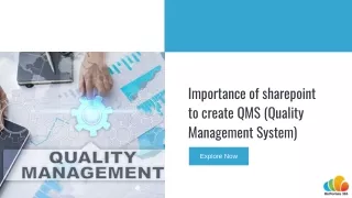 importance of sharepoint to create qms quality