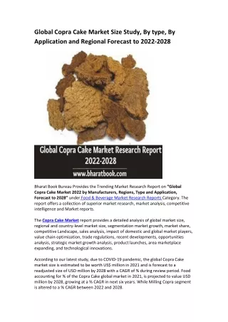 global copra cake market size study by type