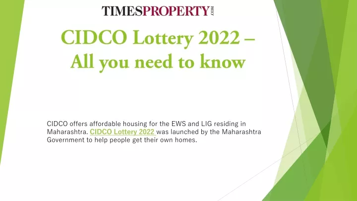cidco lottery 2022 all you need to know