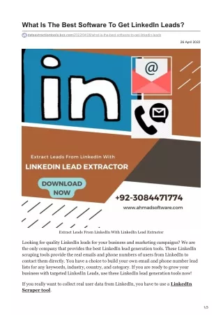 what is the best software to get linkedin leads