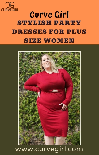 Stylish party dresses for plus size women- Curve Girl