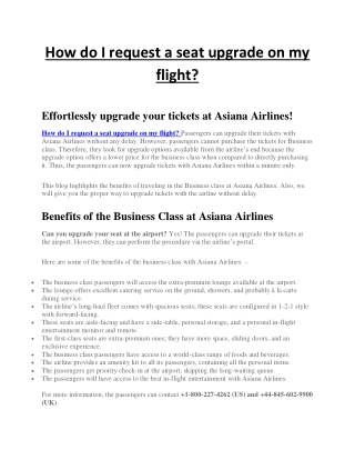 How do I request a seat upgrade on my flight cheapestflightsfare.com