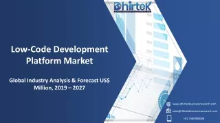 low code development platform market global