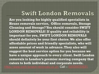 Office removals london