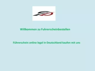 Führerschein online legal in Deutschland kaufen mit uns