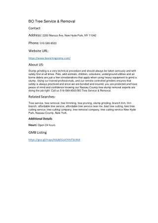 bo tree service removal