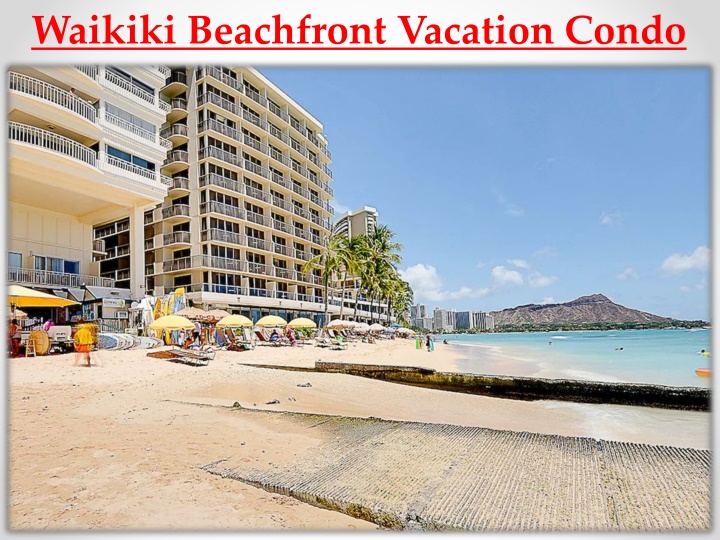 waikiki beachfront vacation condo