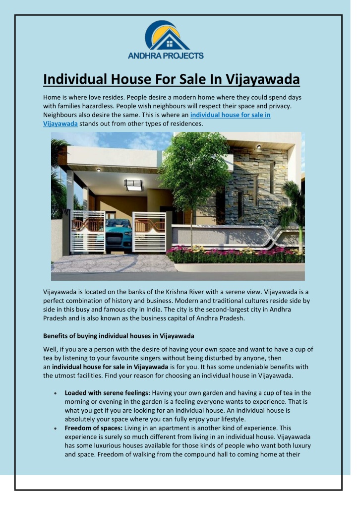 individual house for sale in vijayawada