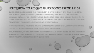 here s how to resolve quickbooks error 15101