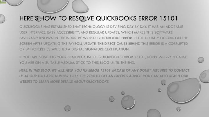 here s how to resolve quickbooks error 15101