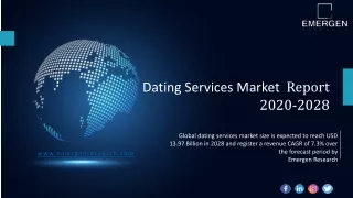 Dating Services Market Size Worth USD 13.97 Billion in 2028