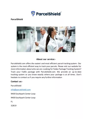 Parcel Tracking Parcelshield