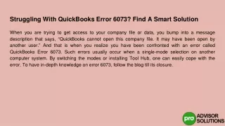 struggling with quickbooks error 6073 find a smart solution