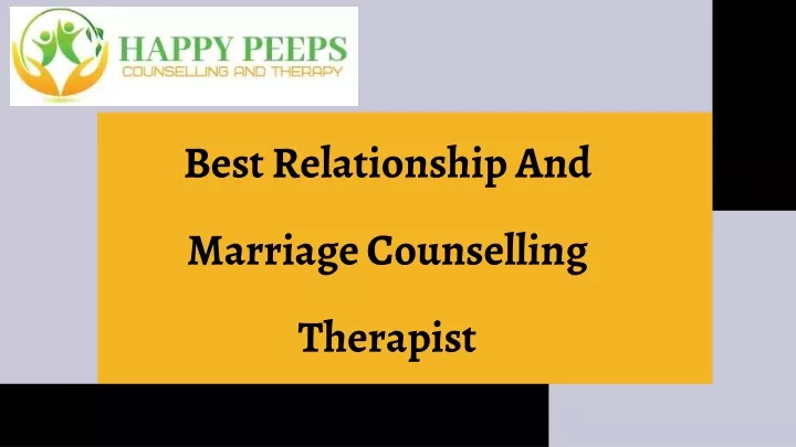 best relationship and marriage counselling