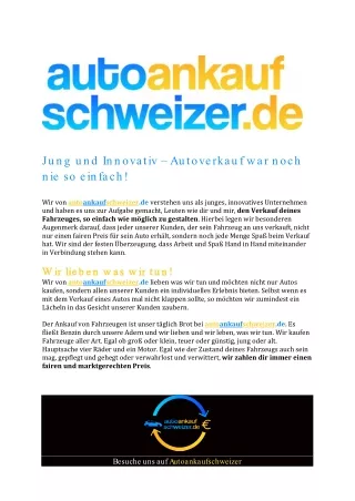 Autoankauf Schweizer