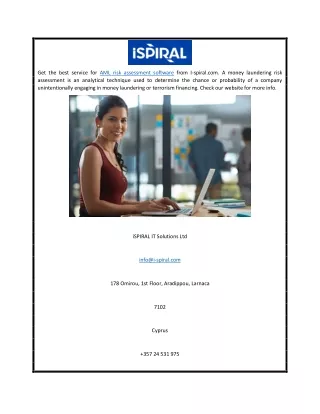 Aml Risk Assessment Software   I-spiral.com