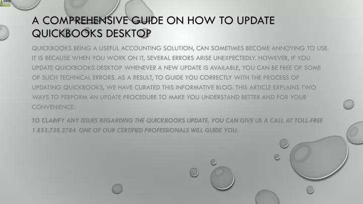 a comprehensive guide on how to update quickbooks desktop