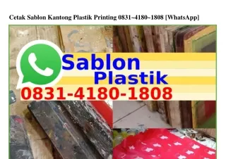 Cetak Sablon Kantong Plastik Printing O8З1.418O.18O8{WA}