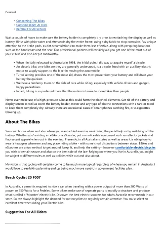 Security Tips And Also Legislations For Electric Bikes As Well As Scooters In Au