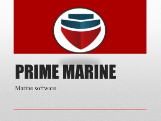 Marine software |  PRIME MARINE