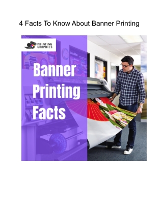 4 Facts To Know About Banner Printing