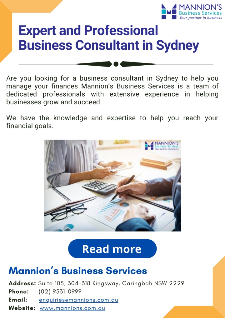 expert and professional business consultant
