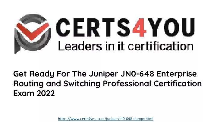 get ready for the juniper jn0 648 enterprise