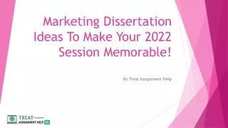 marketing dissertation ideas to make your 2022 session memorable