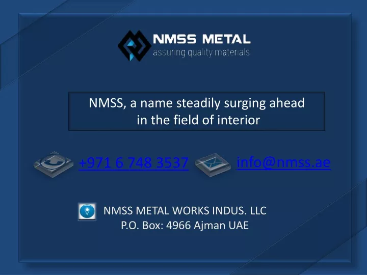 nmss a name steadily surging ahead in the field