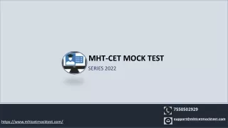 MHT-CET Mock Test Online Test Series – 2022