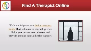 Find A Therapist Online