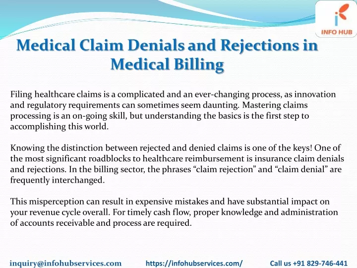 medical claim denials and rejections in medical