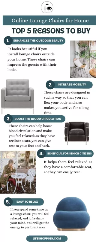 Reasons to buy online lounge chairs for your home