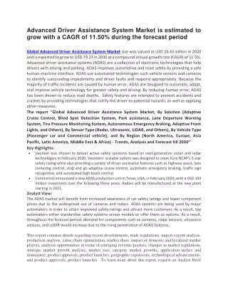 advanced driver assistance system market