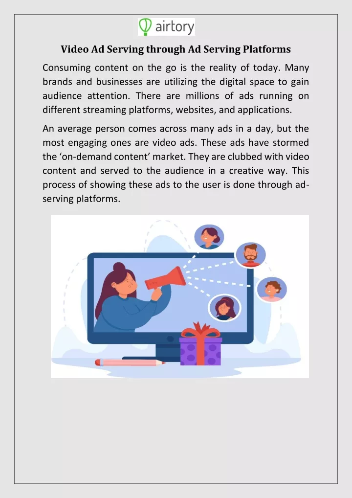 video ad serving through ad serving platforms