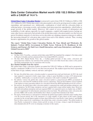 data center colocation market worth
