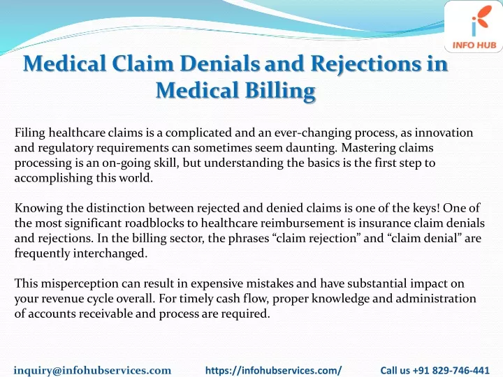 medical claim denials and rejections in medical