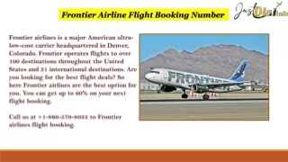 frontier airline flight booking number