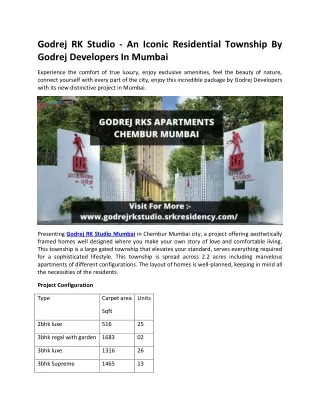 godrej rk studio an iconic residential township