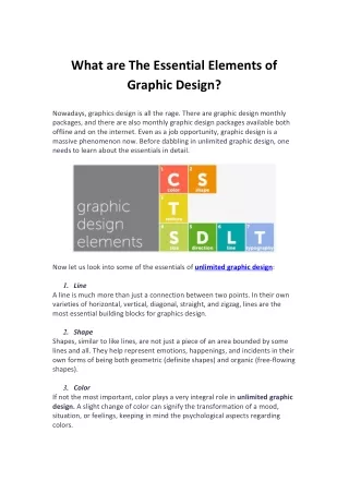 What are the essential elements of graphic design