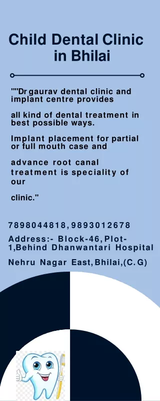 Child Dental Clinic in Bhilai