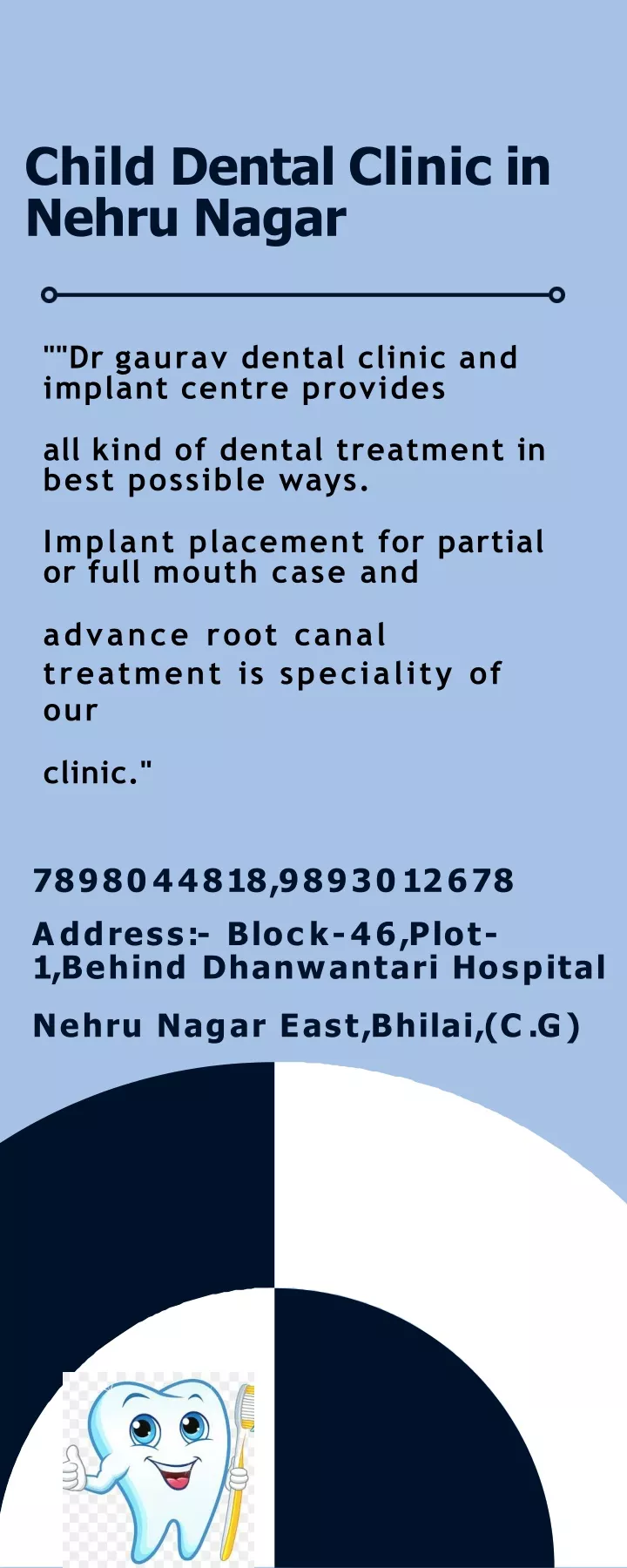 child dental clinic in nehru nagar