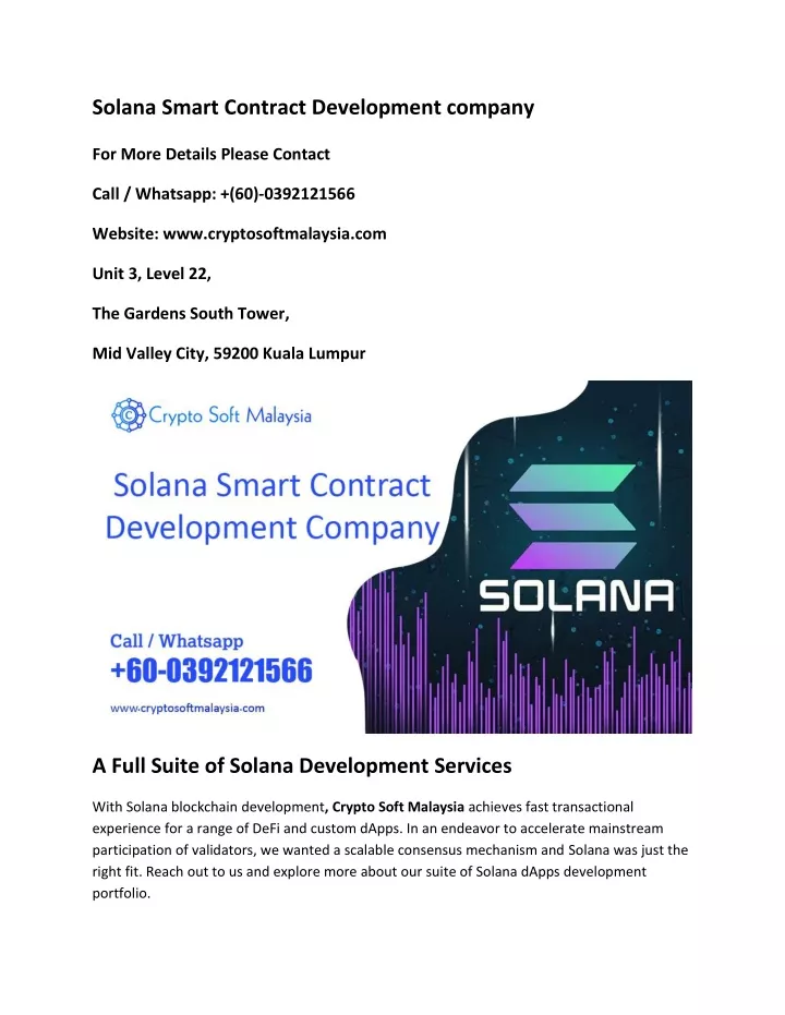 solana smart contract development company