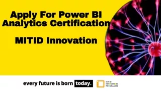 apply for power bi analytics certification mitid