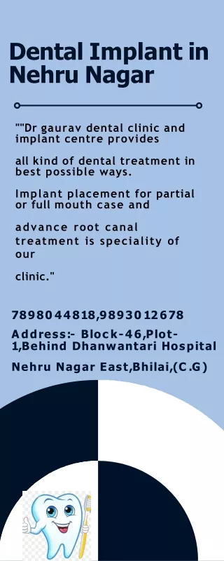 Dental Implant in Nehru Nagar  Bhilai