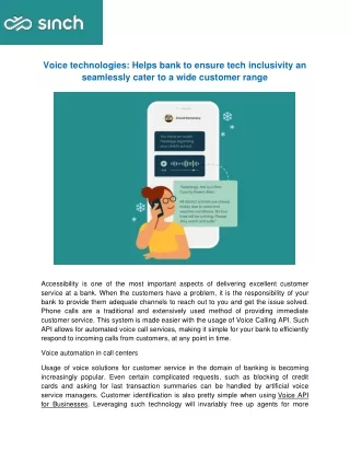 voice technologies helps bank to ensure tech