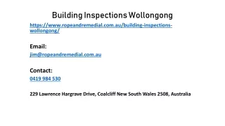 Take Care Of Your Roof Problems With Building Inspections Wollongong