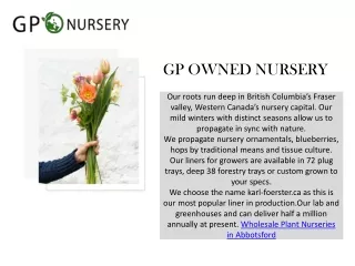Wholesale Plant Nurseries in Abbotsford