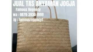 TERPERCAYA, WA : 0878-3930-1999, Agen Tas Anyaman Plastik Murah Di Jogja